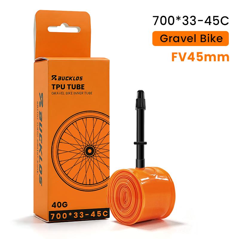 BUCKLOS TPU Bicycle Inner Tube 700C Bike Inner Tire Ultralight Cycling Tube for Road Gravel Bike Durable Bicycle Tpu Tubes Parts