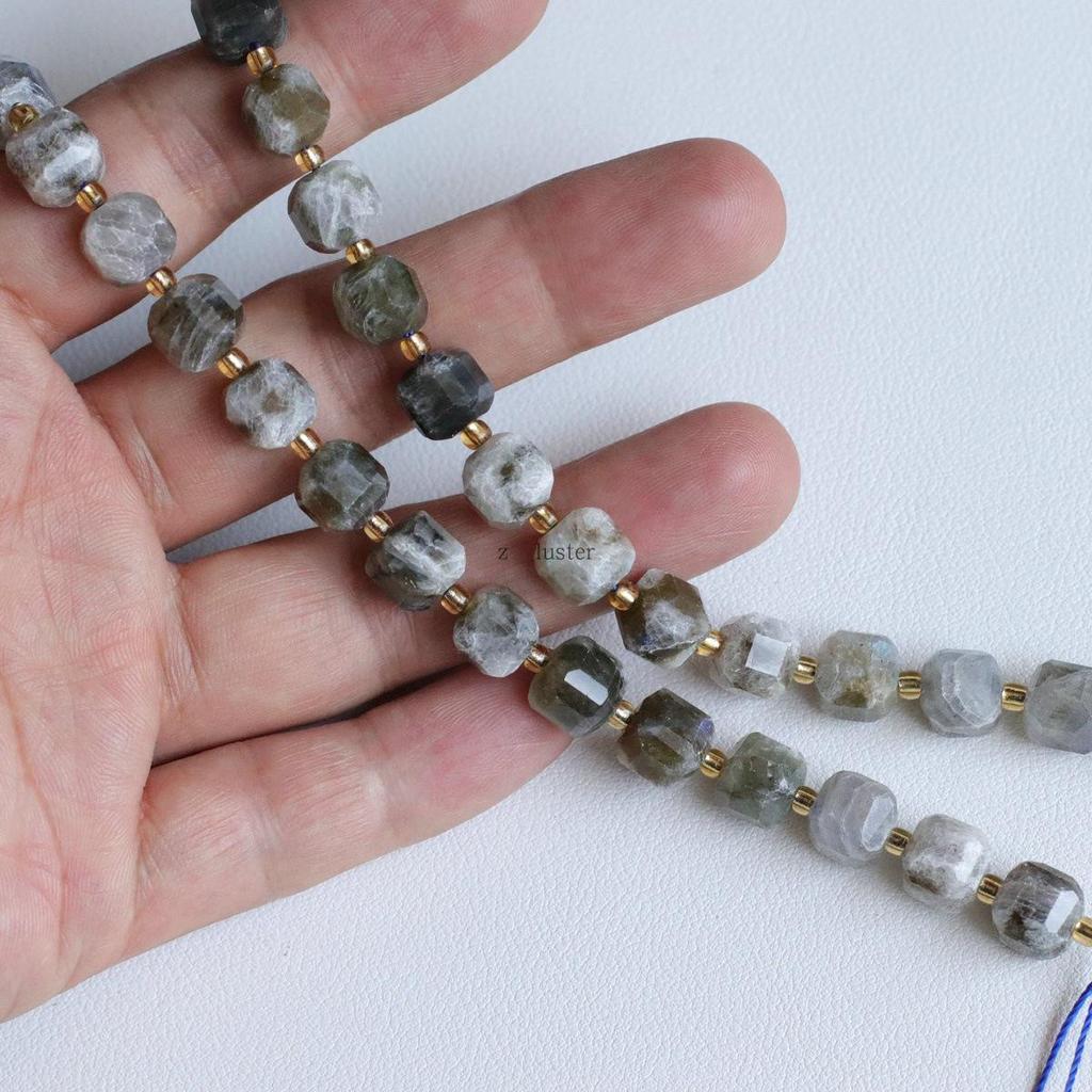 6mm Faceted Natural Crystal Gemstone Beads for DIY Jewelry & Hair Accessories
