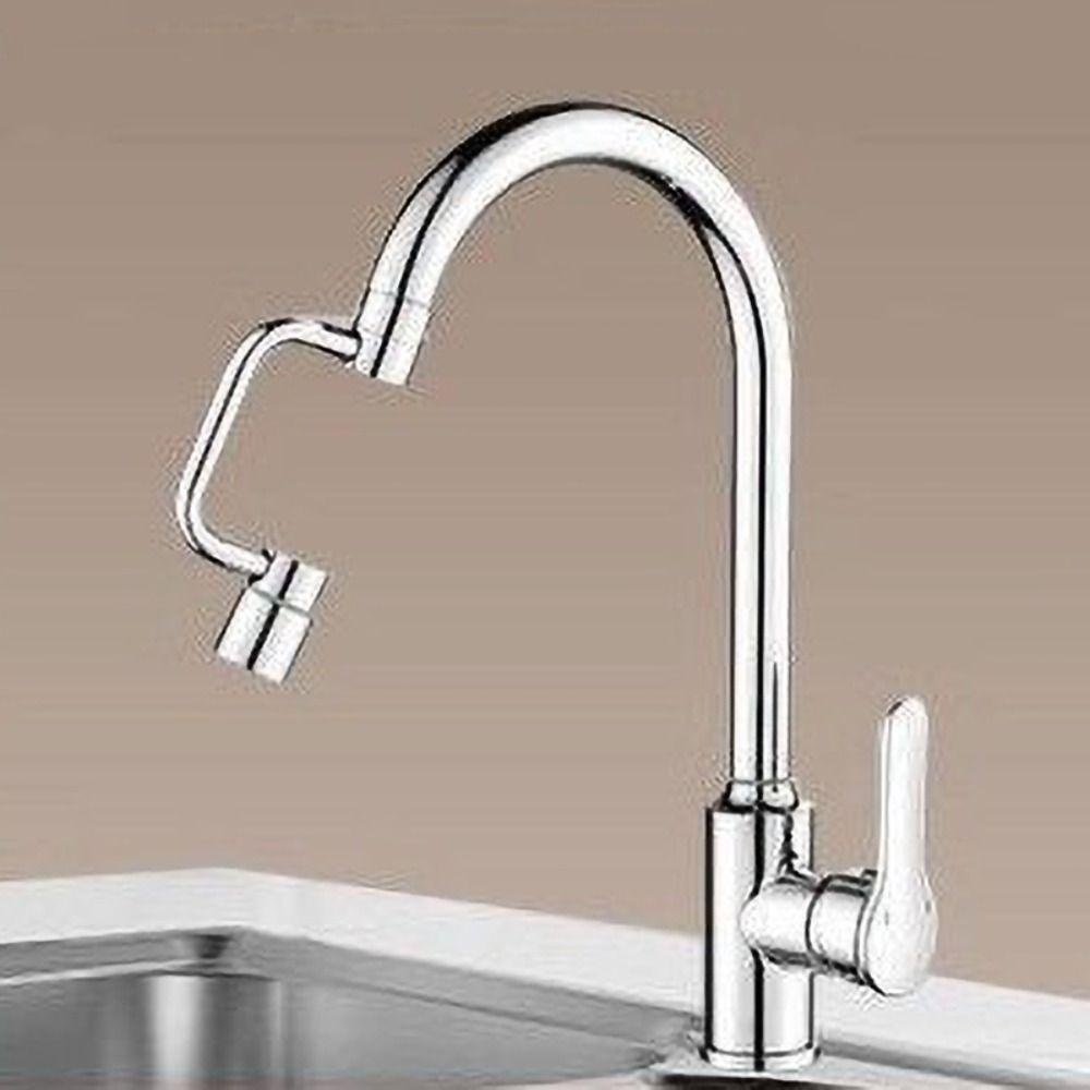 Zinc Zinc Alloy Faucet Extender U Shaped Faucet Sprayer Head Water Tap Nozzle Rotating Spray Faucet  Sink