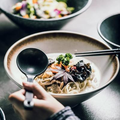 Tazón de Ramen de Cerámica Japonesa – Tazón de Sopa Creativo para Uso Doméstico o de Restaurante
