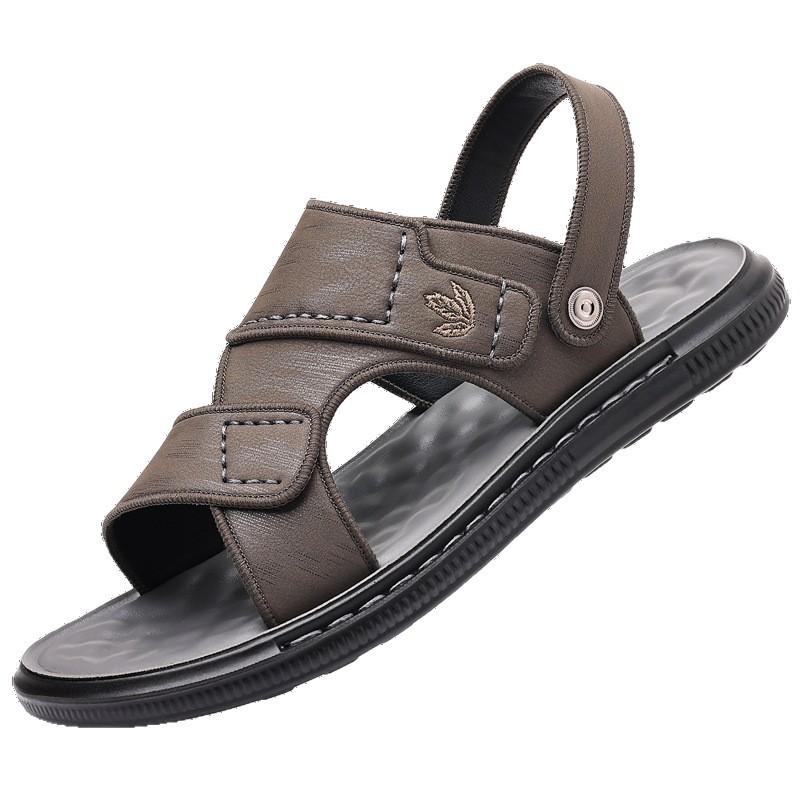 Sandals men's 2025 new summer casual outer wear dual-purpose cool slippers non-slip soft-soled dad sandals