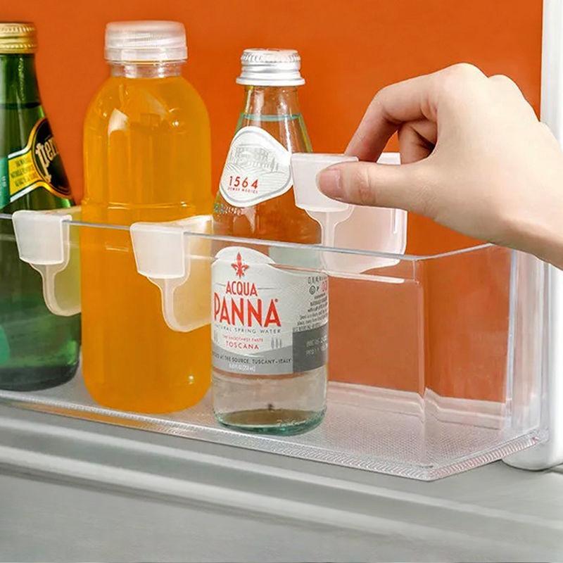 Household Refrigerator Partition, Freely Adjustable Snap-fit Grid Tray, Multi-functional Refrigerator Door Divider