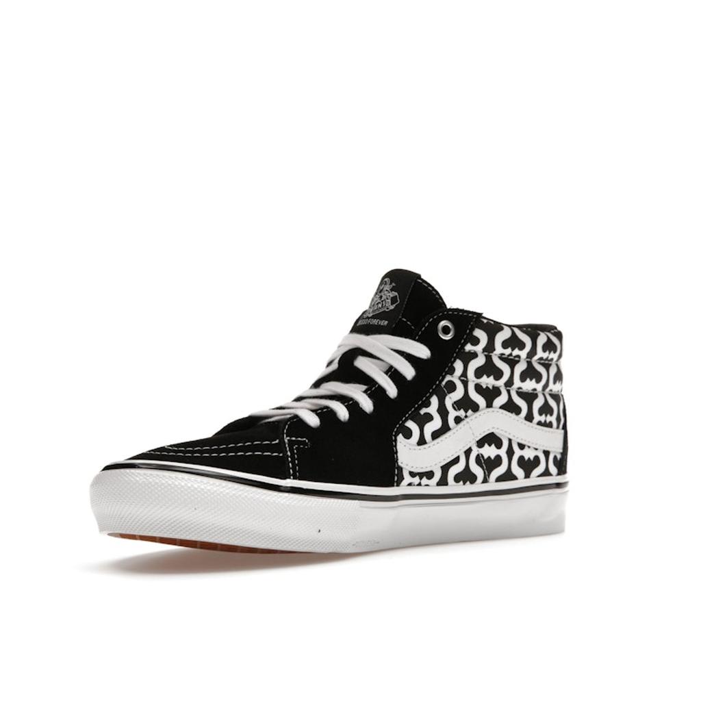 Vans Supreme X Grosso Mid Monogram S - Black Unisex Sneakers White VN0A5KS15XH