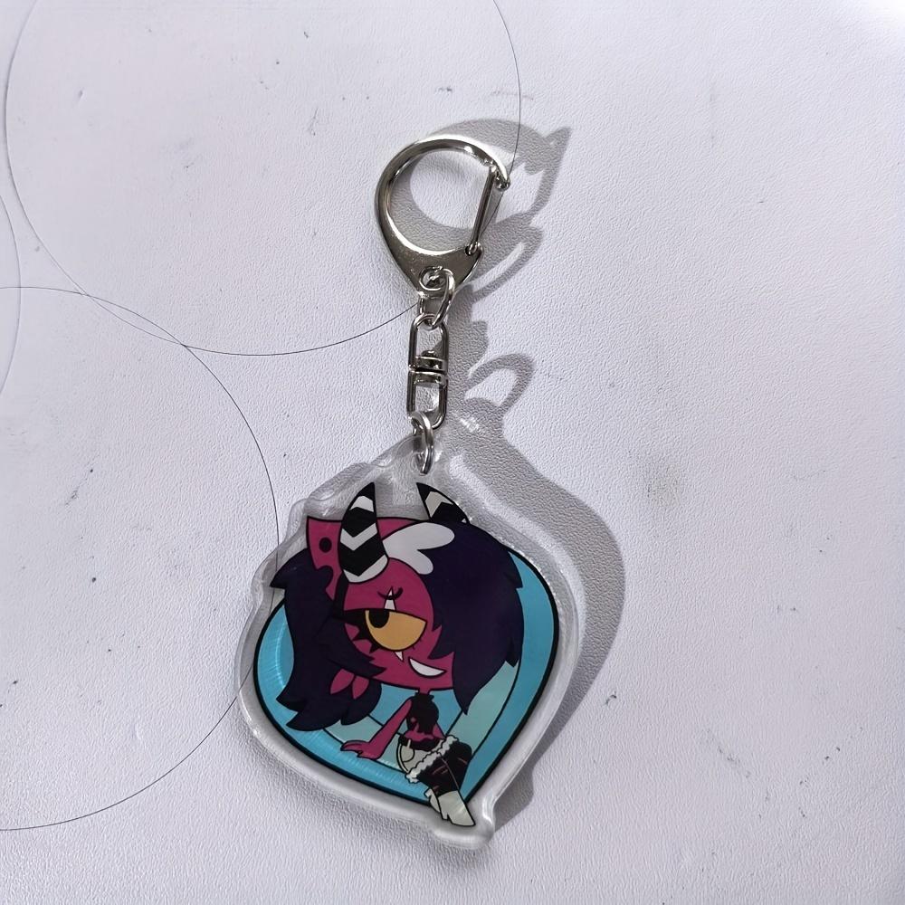 

Animation Hazbin Hotel Figures Q Edition Acrylic Key Rings Trendy Animation Action Figure Collector Playthings Pouch Pendant Present Available Now 5cm