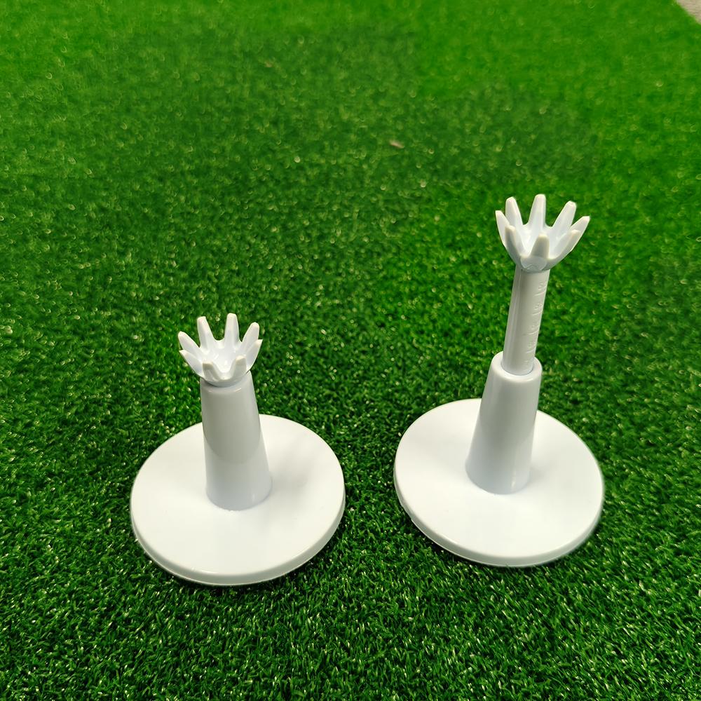 2Pcs Adjustable Golf Tees Durability and Stability Plastic Golf Tees 53mm-73mm for Indoor & Outdoor Practice
