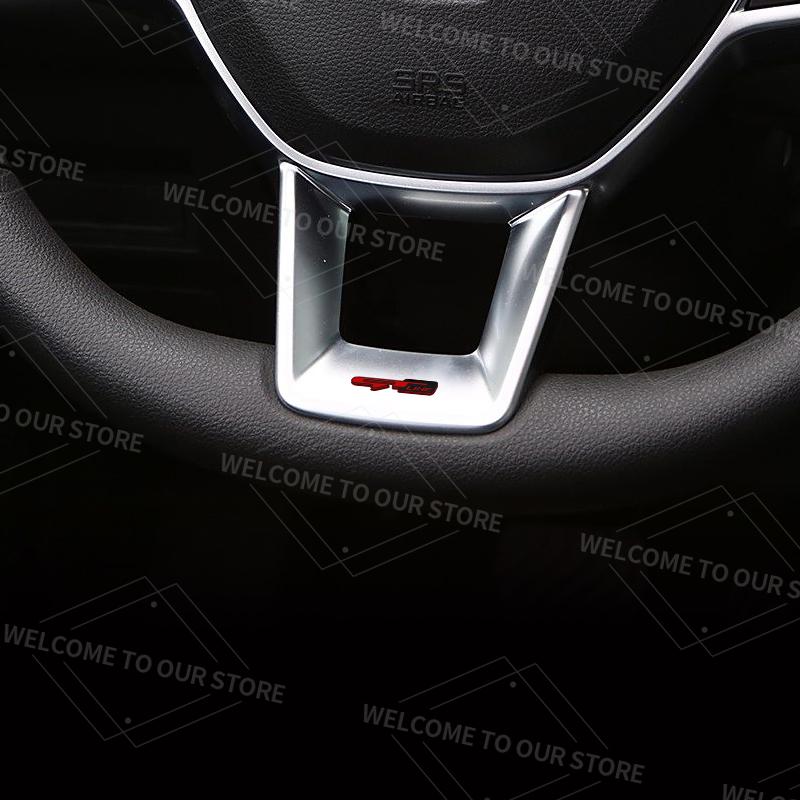 Comvhi1 GT Line Badge Auto Interior Metal Logo Emblem Car Steering Wheel Sticker For Kia Sorento Ceed Picanto Stinger Stonic K3 K7 K5 K9