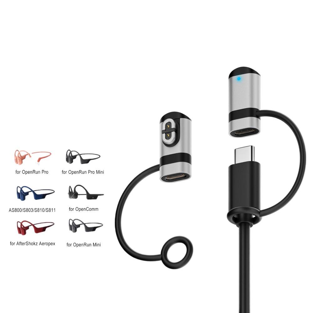 Magnetic Charger Bone Conduction Headphone Charging Type-C Adapter Anti-lost Headset Connector For Shokz AS800/S803/S810/S710