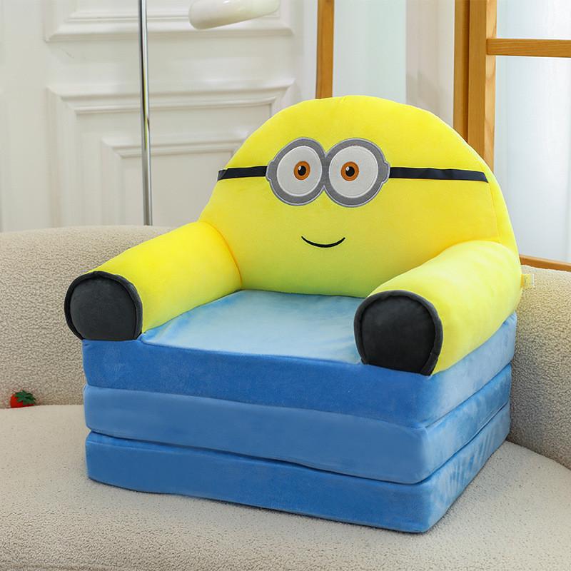 Cute Capybara Minions Plush Cozy Sofa Bed With Features Foldable