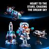 Non-Toxic Creative Aviation Manned Building Blocks Space Astronaut Figure Diy Aerospace Bricks Model Toys For Kids Christmas Gift
