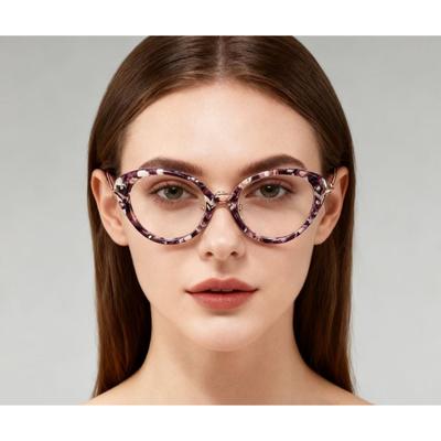 Women's Glasses Frame Women Good Quality Glasses Clear Lens Brand Designer Female Acetate Frame Vintage Eyeglasses