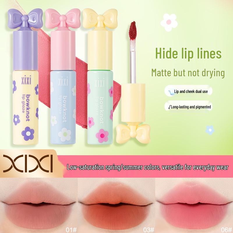 Xixi Manta Velvet Mist Lip Glaze: Natürlich, Langanhaltend, Abriebfest, Weiche Textur, Aufhellend, Für alle Hauttöne geeignet.