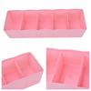 5 Fächer Organizer Krawatte BH Socken Schublade Kosmetik Einteiler Kunststoff Aufbewahrungsbox