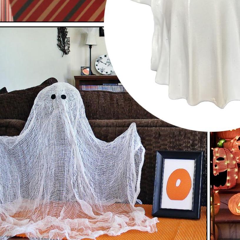 Halloween Small Ghost Decor Cute White Ghost Party Decoration Courtyard Ornaments Spooky Halloween Decorations Table Ornaments CN