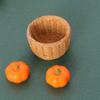 3Pcs/Set Dollhouse Simulation Vegetable Handheld Basket Model Mini Vegetables Decoration For 1/12 Dolls House Kitchen Play Toys