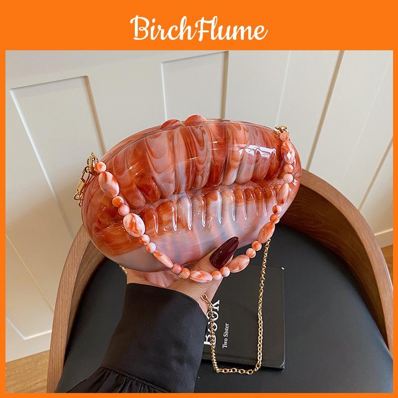 Acrylic Box Bag With Chain For Ladies Evening Party Purse