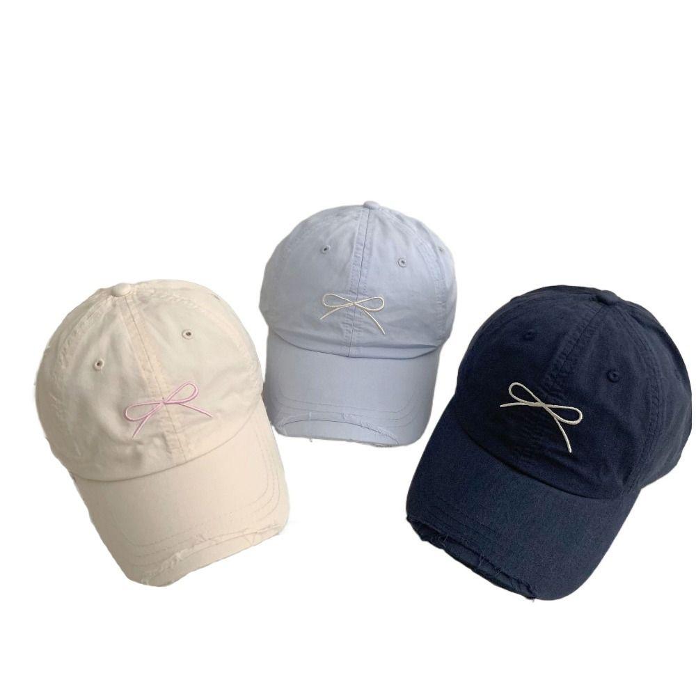 

Fashionable Baseball Cap Bow Sun Hat Versatile Sports Hat Girls
