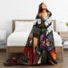 World of Warcraft Game  Flannel Blankets  Super Warm Throw Blanket for Outdoor Travel Office Aesthetic Bedspread Sofa Bed Cover