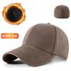 Spring and Autumn new large size polished baseball cap medium and old men's velvet cap fully enclosed warm hat