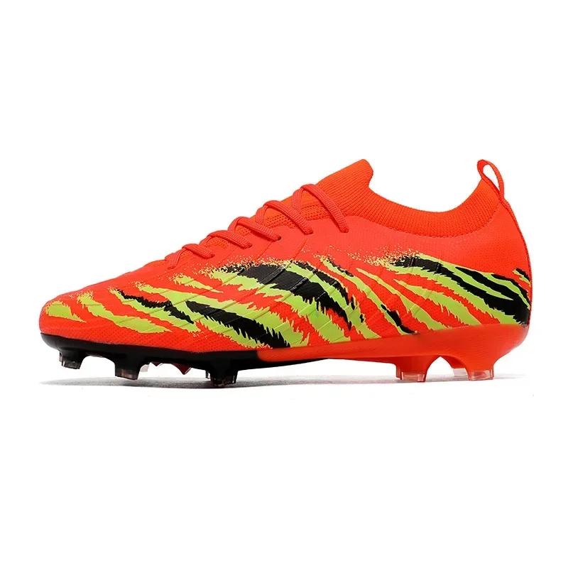Professional Football Shoes AG Soccer Cleats Anti-Slip Artificial Grass for Men Women Children Teenagers Sports Shoes Football
