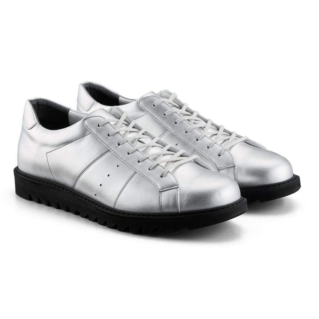 ONITSUKA TIGER Court T Slip Resistant Abrasion Resistant Low Top Casual Shoes Unisex Silver Black 1183C360-020