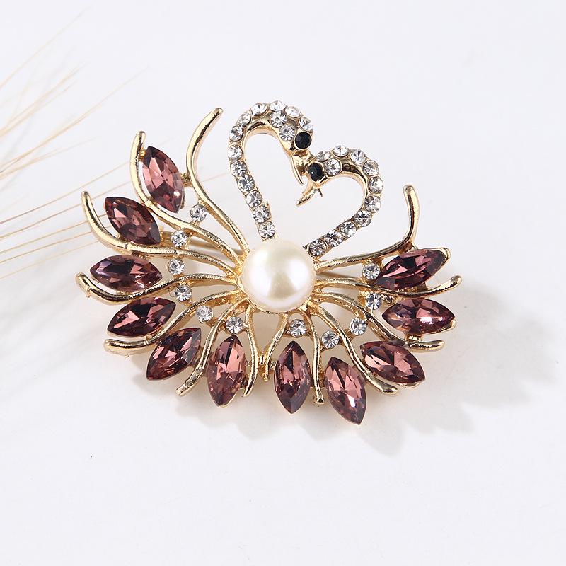 Original Flamingo Butterfly Bee Natural Freshwater Pearl Brooch Accessory Transparent Gift Box