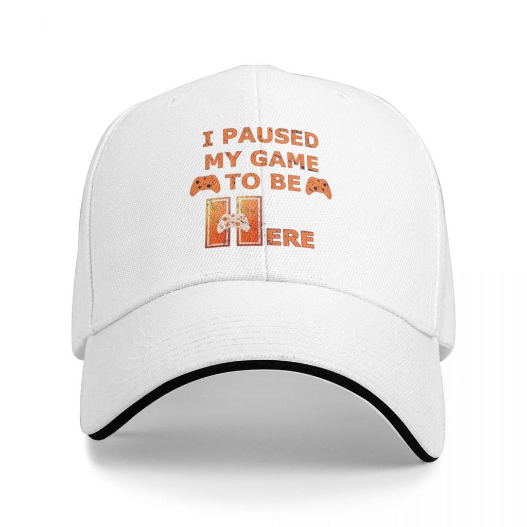 Unisex Baseball Hats I Paused My Game To Be Here Game Controller Streetwear Summer Sports Baseball Caps Cap Casquette Hats