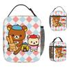 Rilakkuma Korilakkumas Lunch Bag Outdoor Picnic Lunch Box Aesthetic Print Thermal Lunch Bags Oxford Portable Zipper Cooler Bag