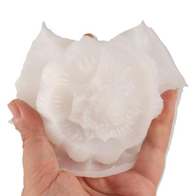 Practical Chinese Style Lotus Mousse Cake Mold 3D Non-stick Flower Silicone Mold Soft Handmade Soap Candle Mold Home