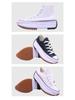 Damen High-Top Dicksohlige Rutschfeste Plateau Canvas Schuhe - Xiao Zhan Stil