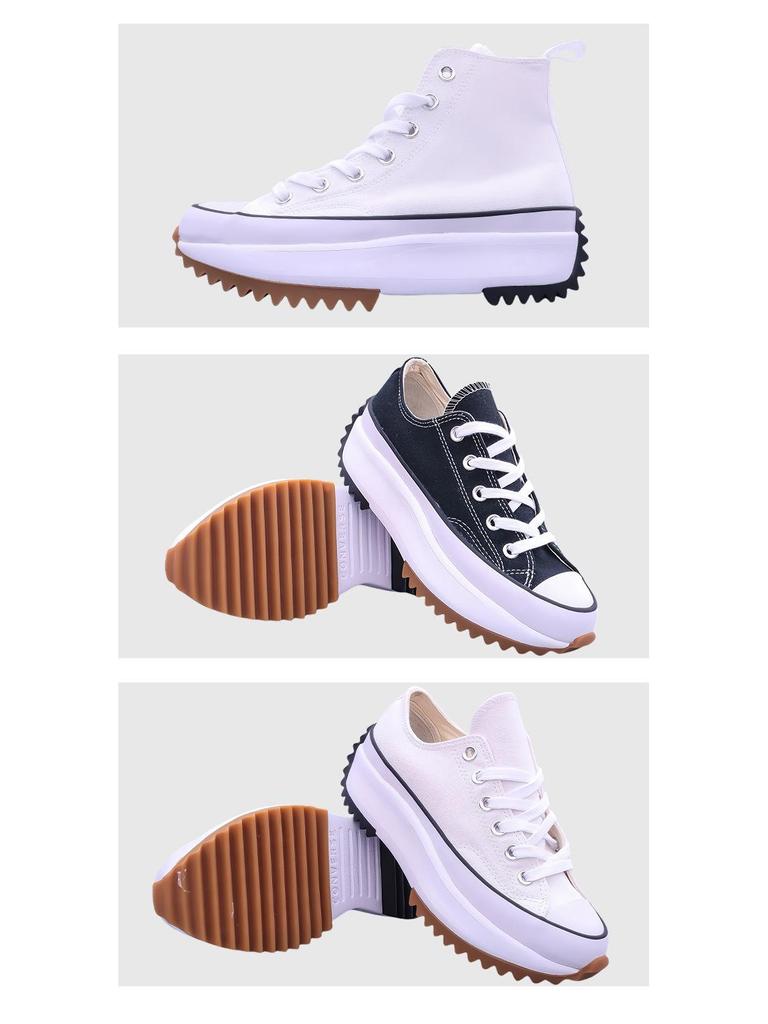 Damen High-Top Dicksohlige Rutschfeste Plateau Canvas Schuhe - Xiao Zhan Stil