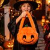 Halloween Pumpkin or Candy Bag with Handle for Party Favors and Decorations