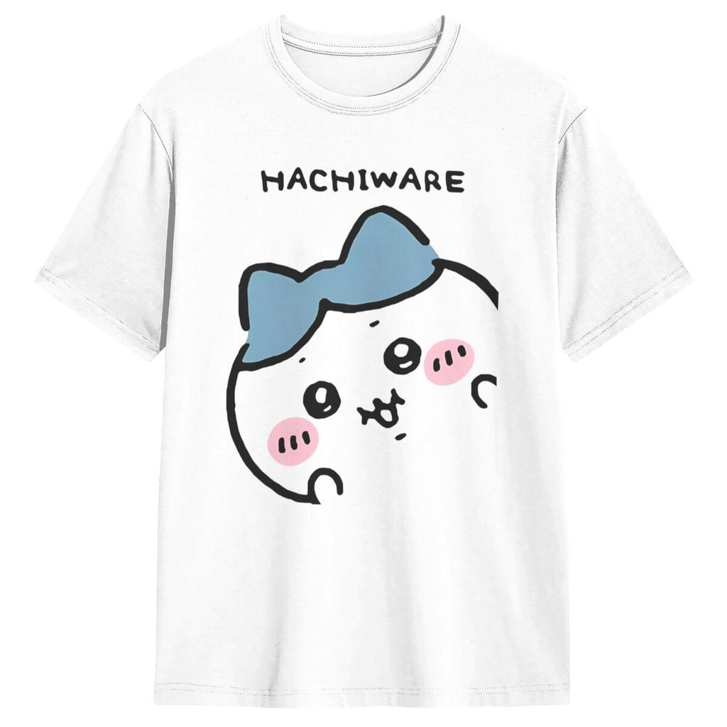 Chiikawa Hachiware T Shirt Hipster T-Shirts Short Sleeve Classic Tops Summer 100 Cotton Breathable 4XL 5XL 6XL Tees
