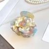 Gradient Color Camellia Hair Claw Korean Style Acetic Acid Hair Claw Flower Shark Clip  Gifts