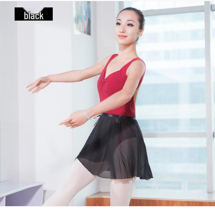 Barle Women's Semi-Transparent Chiffon Ballet Skirt for Dance Practice