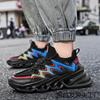 Men's Shoes Summer New Fly-woven Breathable Running Shoes Men's Blade Platform Casual Sports Shoes