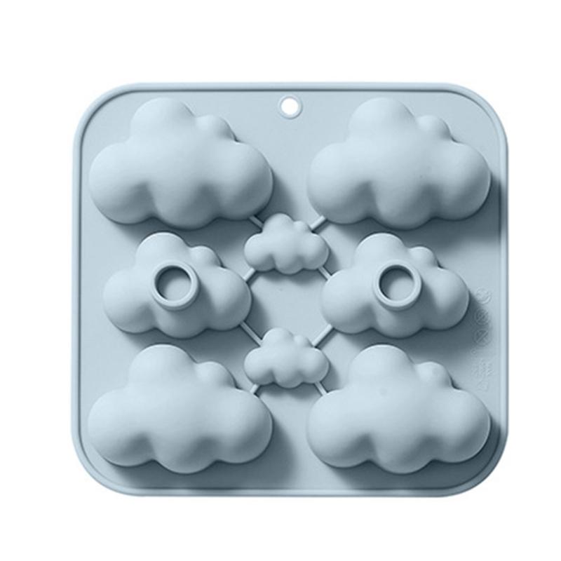 3D Clouds Shaped Silicone Flexible Food Grade Mould Clay Resin Ceramics Candy Fondant Candy Chocolate Soap Mould
