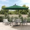 VidaXL Garden Parasol with Fairy Lights and LED Lights Metal Pole, Patio Sunshade, Sun Shelter, Parasol of 44524