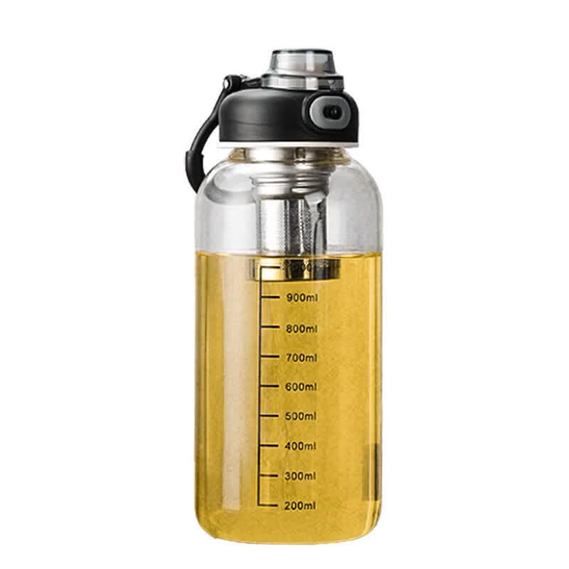 UO SO Large Capacity Portable Tea Infuser Glass Bottle