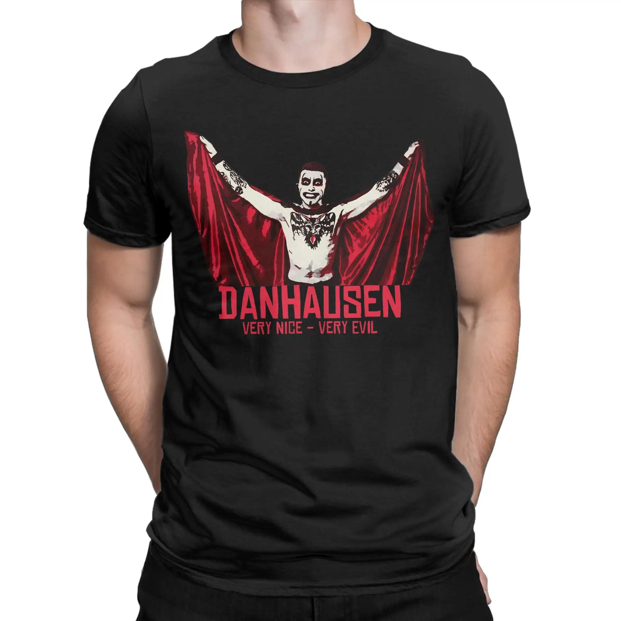 

Casual Retro Danhausen Wrestling T-Shirts Men Crew Neck Pure Cotton T Shirts Short Sleeve Tees Plus Size Clothing XXXXXL чорний