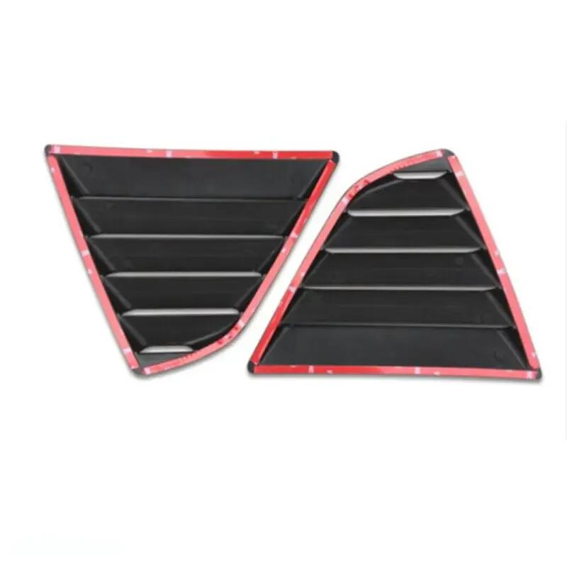 For Toyota Camry Sedan 2018      Car Rear Window Quarter Louver Shutter Cover Side Vent Trim Scoop Sticker