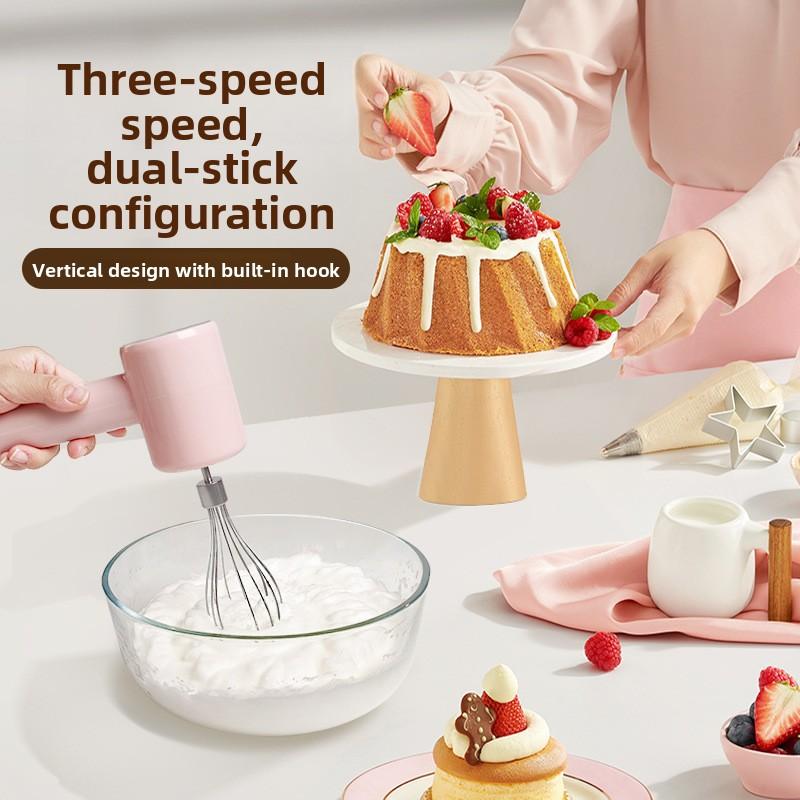 Handheld Electric Egg Beater, Home Baking, Cream Whipping Mixer, Multifunctional Mixer, Portable
