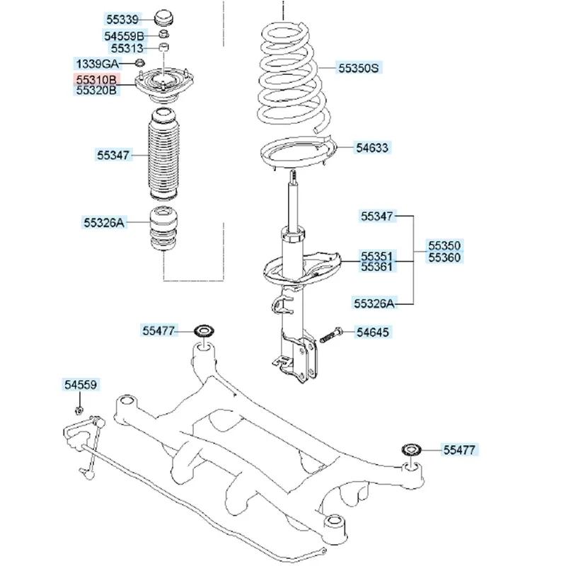 Suspension Strut Mount Original Equip Data For Hyundai Tucson JM For Kia Sportage 2004-2006 OEM 55310-2E000 55320-2E000