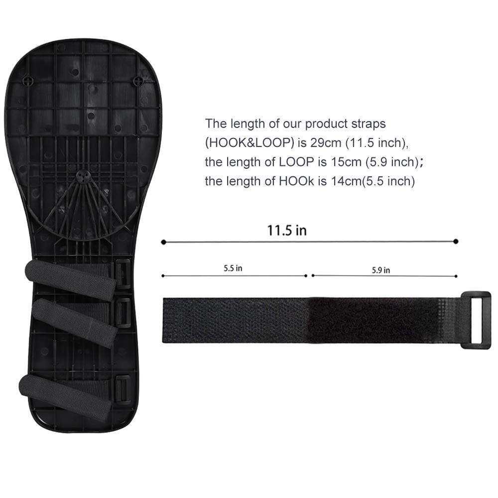 Reposabrazos Alfombrilla de Ratón Se Puede Fijar a Silla Fácil de Instalar, (Negro)