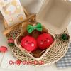 Watermelon Cherry Mini Fruit Plush Doll Keyring Girls Gifts Bag Decor Pendant