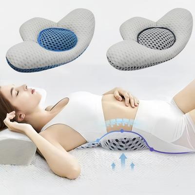 54*34*6CM bederní polštář s nastavitelnou výškou, bederní opěrka, ergonomický spací polštář z přírodní pohankové skořápky
