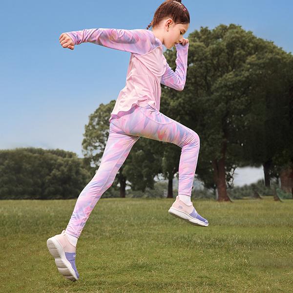 Skechers Kids Comfortable Versatile Casual Outdoor Non-Slip Shock Absorbing Low-Top Running Shoes Kids sneakers Pink Purple 302579L-PKLV