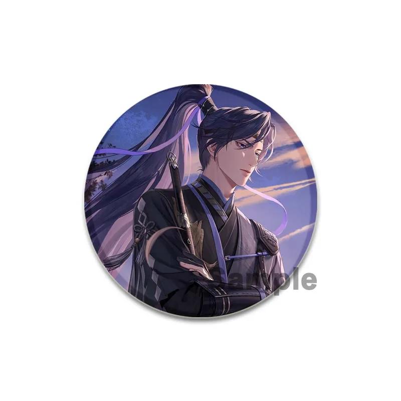 32/44/58mm Handmade Tinplate Plastic Badge Ashes of The Kingdom Brooches for Collar Clothes Backpack Jewelry Fans Gifts Card Games