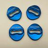 TADOKAPATU 4-Piece Stainless Steel Striker Door Lock Cover Set for New Mitsubishi Outlander (Blue) - Easy Installation