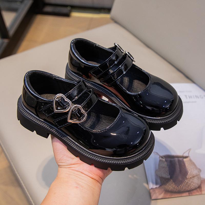 Girls' Leather Shoes Men's 2025 New Children's British Glossy Princess Shoes Dance Performance Shoes Little Girl Student Shoes
