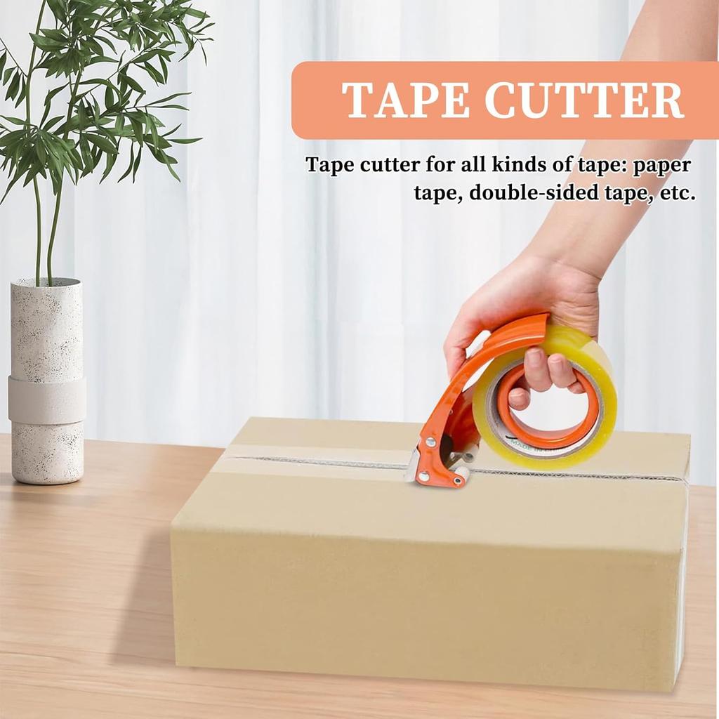 5cm/6cm Shipping Tape Slitter Metal Tape Dispenser Handheld Tape Cutter Ideal for Moving, Mailing, Box Sealing, and Shipping